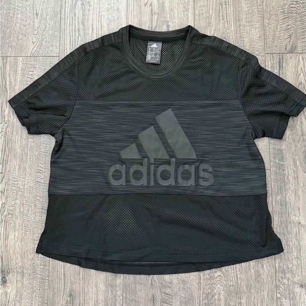 Adidas Black Perforated Tee